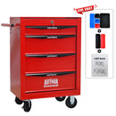 Rolling Metal Tool Chest With Drawers, Steel Storage Cabinet With Ball Bearing Slides by HouseOfZazla