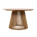 Patio Set Outdoor Acacia Wood Furniture Sets - Braided Dining Chairs & Dining Table by HouseOfZazla