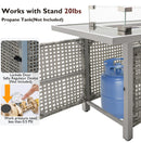 K&K Patio 8-Piece Patio Furniture Set with 43" Fire Pit Table by HouseOfZazla