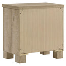 Sansome - 2 Drawer Nightstand Bedside Table - Oak by HouseOfZazla