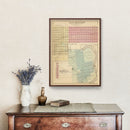 Vintage Map of Glencoe, Minnesota 1874