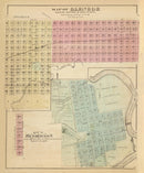 Vintage Map of Glencoe, Minnesota 1874