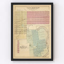 Vintage Map of Glencoe, Minnesota 1874