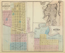 Vintage Map of Litchfield, Minnesota 1874