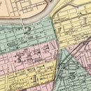 Vintage Map of Dayton, Ohio 1872