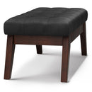 Draper - Upholstered Mid Century Tufted Ottoman Bench by Unique Piece Furniture
