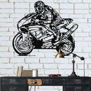 Motorcycle Race Metal Wall Art