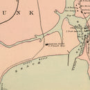 Vintage Map of Cape Porpoise, Maine 1894