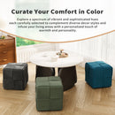 Modern Ottoman Foot Rest With Woven Design by Unique Piece Furniture