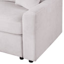 4-Seat L-shaped Modular Sofa with Thick Backrest and Seat Cushions, Suitable for Living Rooms, Offices