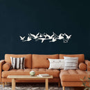 Flying Birds Flock Metal Wall Art