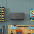 Heavy Duty, Metal Wall Mounted Tool Storage Cabinet Steel Metal Garage Storage Cabinet - Black / Gray