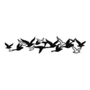 Flying Birds Flock Metal Wall Art