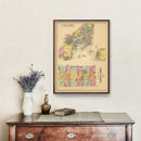 Vintage Map of Casco Bay, Maine 1894