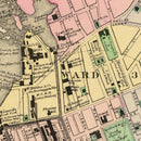 Vintage Map of Auburn, Maine 1894
