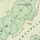 Vintage Map of Harpswell, Maine 1894