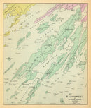 Vintage Map of Harpswell, Maine 1894