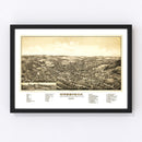 Vintage Map of Merrimac, Massachusetts 1889
