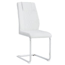Modern Dining Chairs With Padded Seat, Metal Legs by Unique Piece Furniture