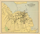 Vintage Map of Bar Harbor, Maine 1894