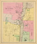 Vintage Map of Augusta, Maine 1894