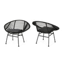 Cordella Outdoor Woven Wicker Chairs with Cushions, Set of 2 by HouseOfZazla