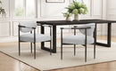 Modern Dining Chairs Set of 2 with Bronze Iron Frame by HouseOfZazla