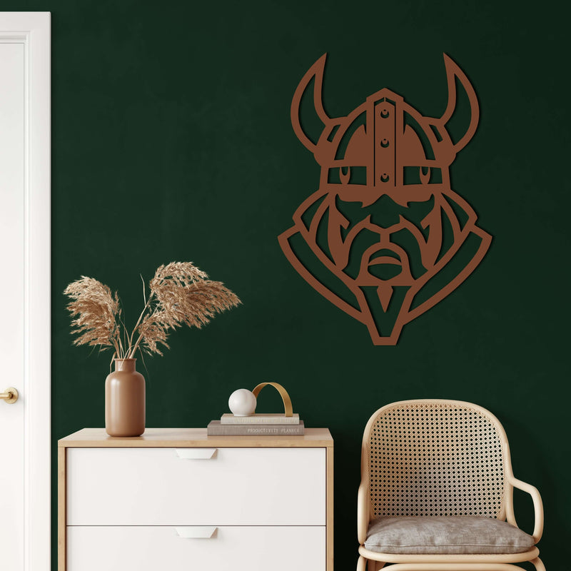 Viking Warrior Metal Wall Art