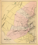 Vintage Map of Rockland, Maine 1894