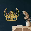 Viking Warrior Helmet Metal Wall Art