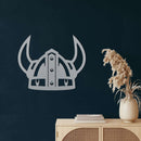 Viking Warrior Helmet Metal Wall Art