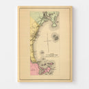 Vintage Map of Scarborough, Maine 1894