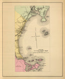 Vintage Map of Scarborough, Maine 1894