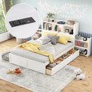 Storage Platform Bed With Pull Out Shelves, Trundle, And 2 Drawers by Unique Piece Furniture