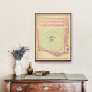 Vintage Map of Camp Benson, Maine 1894