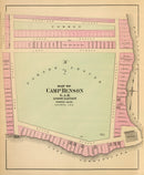 Vintage Map of Camp Benson, Maine 1894