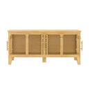 Lars Indoor Rattan Decorated Rubber Wood Dog Crate Cabinet by HouseOfZazla