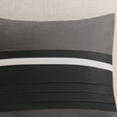 7 Piece Faux Suede Comforter Set Black King
