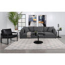 Wakefield - Upholstered Armless Slipper Chair - Black by HouseOfZazla