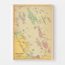 Vintage Map of Falmouth Foreside, Maine 1894