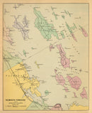 Vintage Map of Falmouth Foreside, Maine 1894