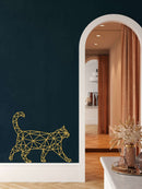 Geometric Cat Metal Wall Art
