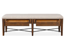 Bay Creek - Bench With Upholstered Seat - Toasted Nutmeg