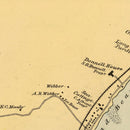 Vintage Map of York Beach, Maine 1894
