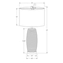 Lighting, Table Lamp, Ceramic, Modern - Gray