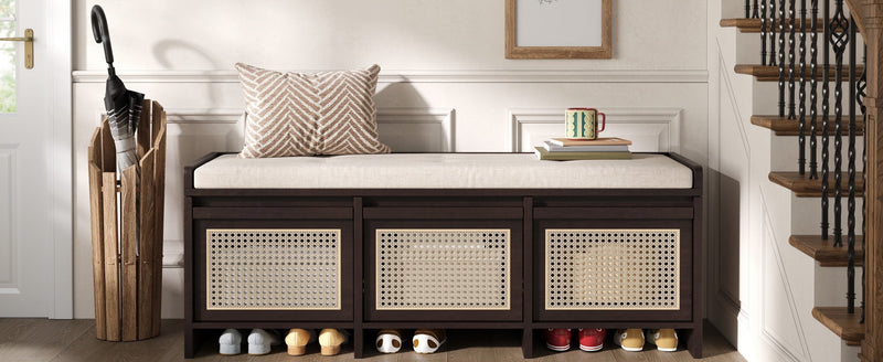 TREXM 48" Entryway Shoe Bench, photo 4 of 10
