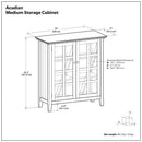 Acadian - Medium Storage Cabinet, Handcrafted by Unique Piece Furniture