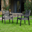 HDPE Outdoor Terrace Dining Chair Set by HouseOfZazla