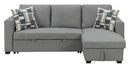 Pensole - Reversible Pop - Up Sleeper Sectional by Unique Piece Furniture