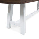 Tranquilizer Outdoor Acacia Wood Bench With Slat Panel Design